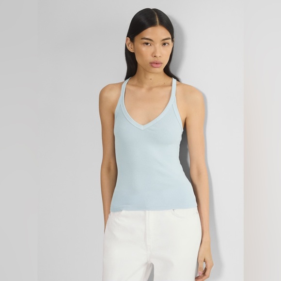 NWT HomeStretch™ Rib Racerback V-Neck Tank - Picture 4 of 5